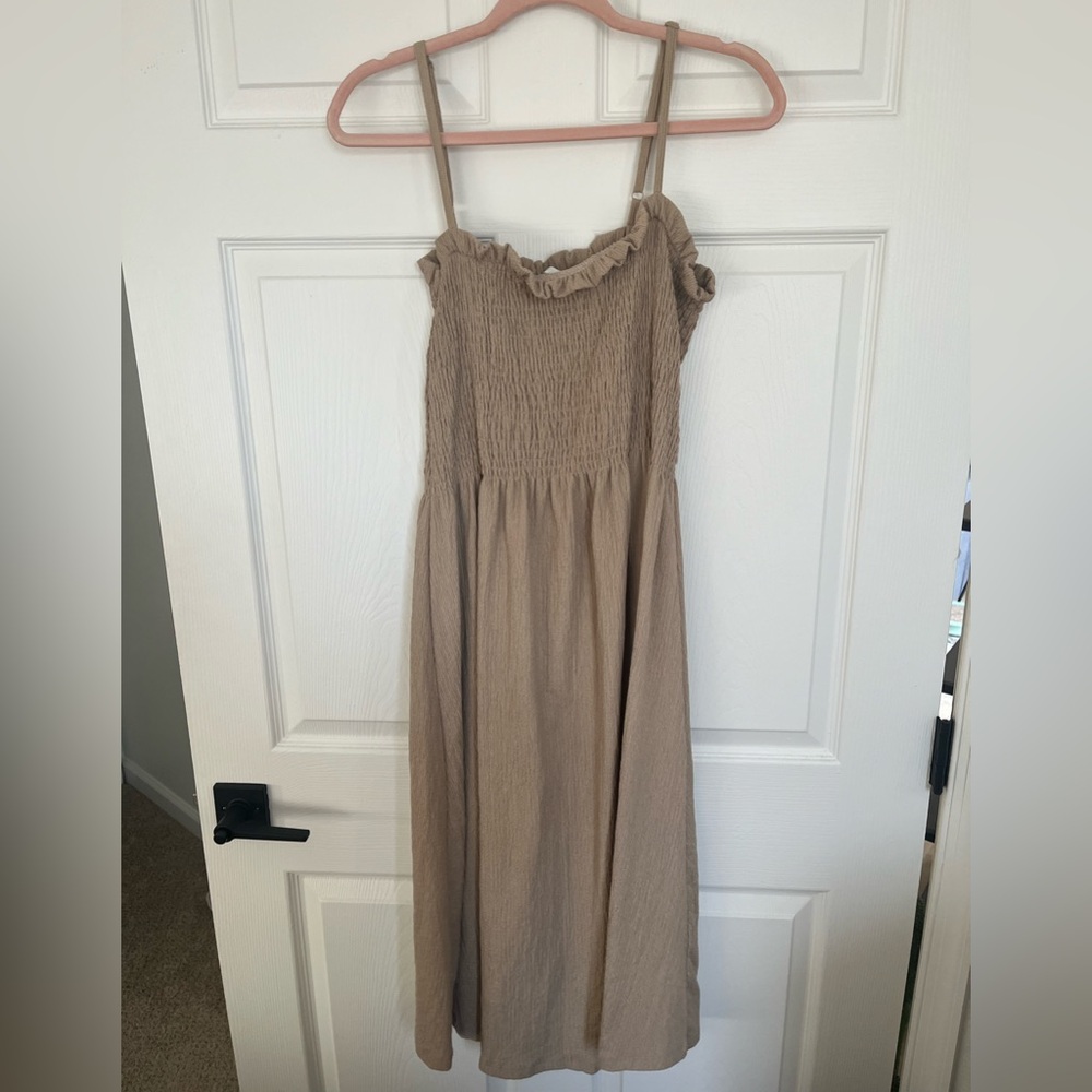 H&M Smocked Midi Dress